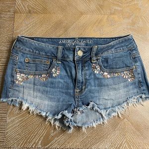 American eagle denim shorts size 6